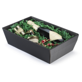 Wellpapp-Geschenkkörbe schwarz 260 x 210 x 100 mm