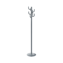 MAUL Garderobenständer MAULpolaris Lite, mit 8 Haken, RAL7001 Silbergrau