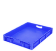 Euronorm-Stapelbehälter mit Doppelboden, blau, Inhalt 36 l