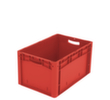 Euronorm-Stapelbehälter Ergonomic, rot, Inhalt 62 l