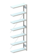 META System-Steckregal CLIP Anbaufeld, Höhe x Breite x Tiefe 3000 x 756 x 336 mm, 7 Böden