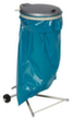 VAR Fahrbarer Müllsackständer, für 120-Liter-Säcke, kieselgrau, Deckel silber