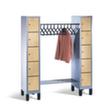 C+P Schließfach-Garderobe Evolo mit Holzdekor-Türen, Breite 1600 mm