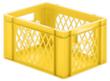 Lakape Euronorm-Stapelbehälter Favorit Wände durchbrochen, gelb, Inhalt 19 l