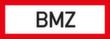 Brandschutzschild "BMZ", Aufkleber, reflektierend