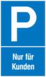 Parkplatzschild, Wandschild