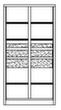 PAVOY Schwerlastschrank Basis mit Schubladen, Breite 1040 mm Technische Zeichnung 1 S