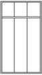 PAVOY Garderobenschrank Basis mit 3 Abteilen, Abteilbreite 300 mm Technische Zeichnung 1 S