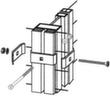 Eckelement für Trennwandsystem, Breite 480 / 480 mm Technische Zeichnung 1 S