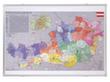 Franken PLZ-Österreichkarte, Höhe x Breite 700 x 1000 mm