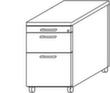 Gera Rollcontainer Pro mit HR-Auszug, 2 Schublade(n) Technische Zeichnung 1 S