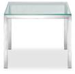 Nowy Styl Tisch mit Glasplatte, Breite x Tiefe 550 x 550 mm