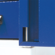 Kappes Vertikalschrank RasterPlan®, 2 Auszüge, RAL7035 Lichtgrau/RAL5010 Enzianblau Detail 2 S