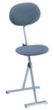 Kappes Klappbare Stehhilfe ErgoPlus® mit Rückenlehne, Sitzhöhe 550 - 900 mm, Sitz dunkelblau