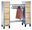 C+P Schließfach-Garderobe Evolo mit Holzdekor-Türen, Breite 1800 mm