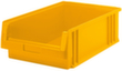 Lakape Stapelbarer Sichtlagerkasten Eco rollenbahngeeignet, gelb, Tiefe 500 mm, Polypropylen