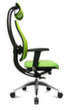 Topstar Bürodrehstuhl Open Base + Art OPEN ART 10 mit Kopfstütze, Netzrückenlehne, grün Standard 4 S