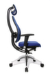 Topstar Bürodrehstuhl Open Base + Art OPEN ART 10 mit Kopfstütze, Netzrückenlehne, blau Standard 3 S