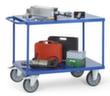 fetra Tischwagen mit Stahl-Etagen 850x500 mm, Traglast 500 kg, 2 Etagen Milieu 1 S