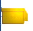 Schlitzplatte mit Sichtlagerkästen, Höhe x Breite 450 x 1000 mm, RAL7035 Lichtgrau Detail 4 S