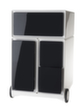 Paperflow Rollcontainer easyBox mit HR-Auszug, 3 Schublade(n), weiß/schwarz