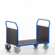 Rollcart Doppelstirnwandwagen mit rutschsicherer Ladefläche, Traglast 1200 kg, Ladefläche 1000 x 700 mm