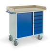 Rollcart Tisch- und Schrankwagen mit Schrank und Schubladen