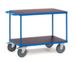 fetra Schwerer Tischwagen mit wasser- + rutschfesten Etagen 1000x700 mm, Traglast 600 kg, 2 Etagen