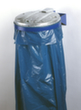 Müllsackhalter zur Wandbefestigung, für 120-Liter-Säcke, enzianblau Standard 2 S