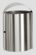 Edelstahl-Abfallbehälter für den Außenbereich, 50 l Standard 2 S