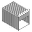 Säbu Rollladenbox Technische Zeichnung 1 S
