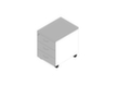 Quadrifoglio Rollcontainer Practika, 3 Schublade(n), weiß/grau
