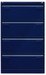 Bisley Hängeregistraturschrank Light, 4 Auszüge, oxfordblau/oxfordblau Standard 2 S