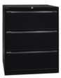 Bisley Hängeregistraturschrank, 3 Auszüge, schwarz/schwarz Standard 2 S
