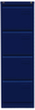 Bisley Hängeregistraturschrank Light, 4 Auszüge, oxfordblau/oxfordblau Standard 2 S