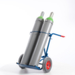 Rollcart Flaschenkarre mit Stützrad, für 2x40/50 l Flasche, Luft-Bereifung Standard 12 S