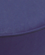 Höhenverstellbarer Drehhocker mit Kunstledersitz, Sitz blau, Rollen Detail 1 S