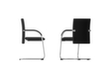Bisley Freischwinger Classy mit Armlehnen, Sitz Stoff (100% Polyester), schwarz Standard 2 S