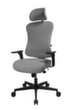 Topstar Bürodrehstuhl Art Comfort mit Kopfstütze, grau Standard 6 S