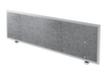 Schallabsorbierende Tischtrennwand ATW 18 mit Alu-Rahmen, Höhe x Breite 500 x 1795 mm, Wand grau meliert