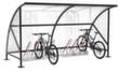 WSM Rundbogen-Fahrradüberdachung, Breite x Tiefe 4130 x 2180 mm