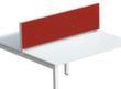 Paperflow Tischtrennwand, Höhe x Breite 330 x 1600 mm, Wand rot