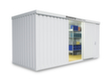 Säbu Isolierter Materialcontainer FLADAFI® IC 1500 mit Fußboden fertig montiert