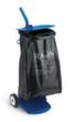 Fahrbarer Müllsackständer, für 110-Liter-Säcke, blau, Deckel blau Standard 2 S