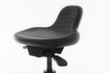 Lotz Stehhilfe mit neigbarem PU-Sitz, Sitzhöhe 580 - 840 mm, Gestell schwarz Standard 2 S
