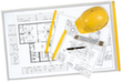 EICHNER Planschutztasche für Baupläne, transparent/gelb, DIN SG Milieu 2 S