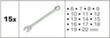 Brilliant Tools Ring-Maulschlüssel-Satz Standard 10 S