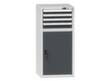 Schubladenschrank Topas A, 4 Schublade(n), RAL7035 Lichtgrau/RAL7016 Anthrazitgrau