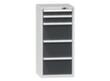 Schubladenschrank Topas A, 5 Schublade(n), RAL7035 Lichtgrau/RAL7016 Anthrazitgrau