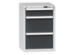 Schubladenschrank Topas A, 3 Schublade(n), RAL7035 Lichtgrau/RAL7016 Anthrazitgrau